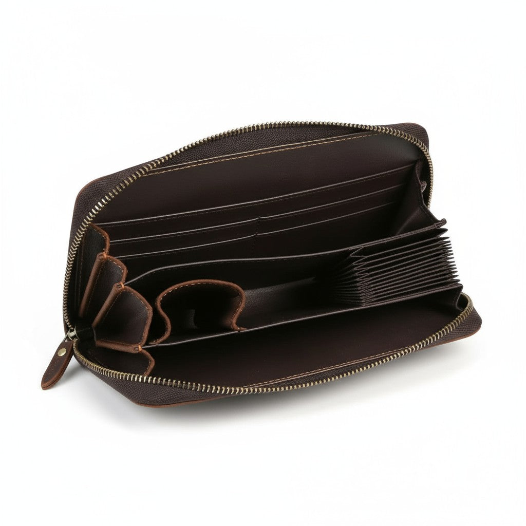 Vach Cittoni Top Grain Leather Men's Carry All Wallet – Vach Cittoni men's fragrance, grooming, or leather accessory