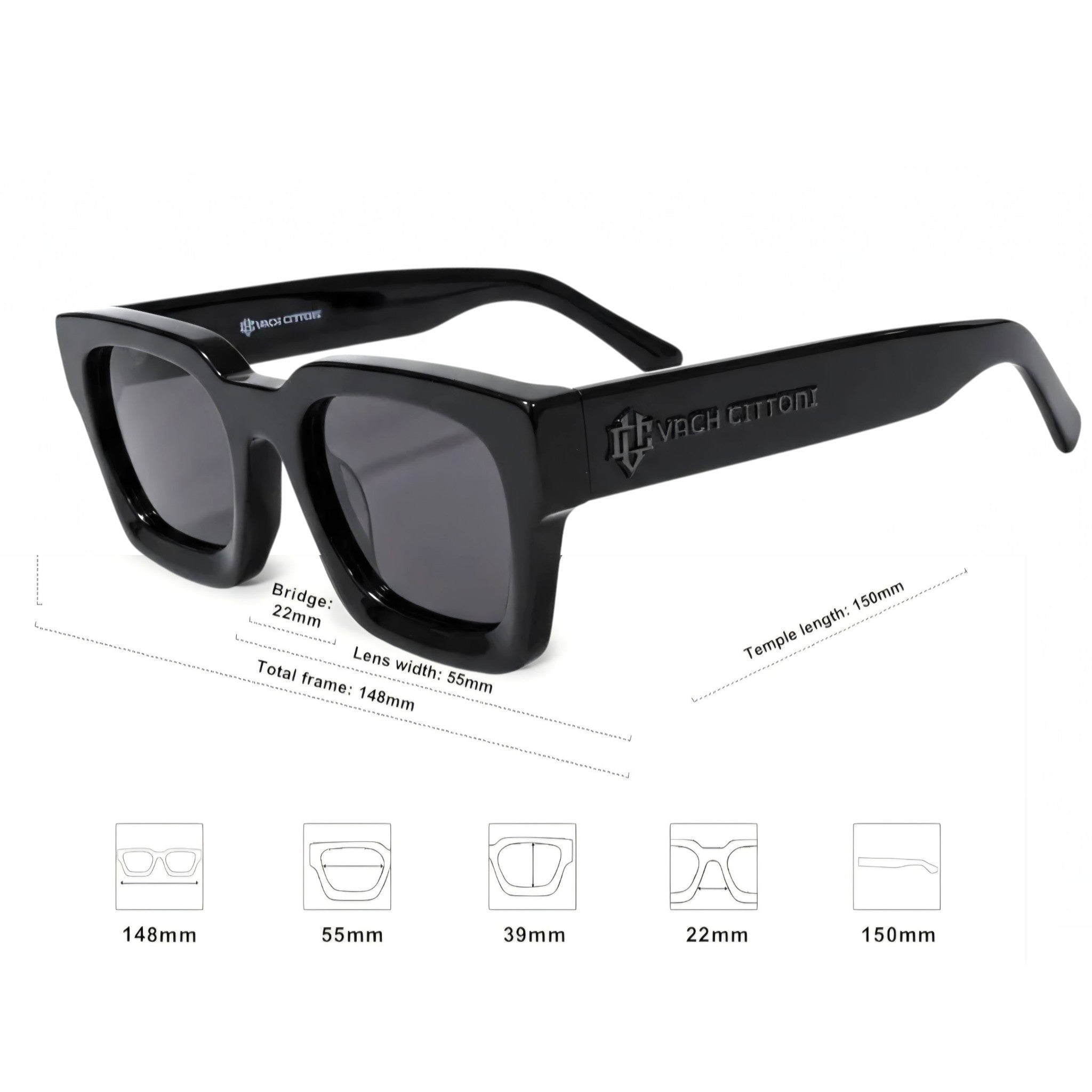 Retro Acetate Polarized Sunglasses – Unisex