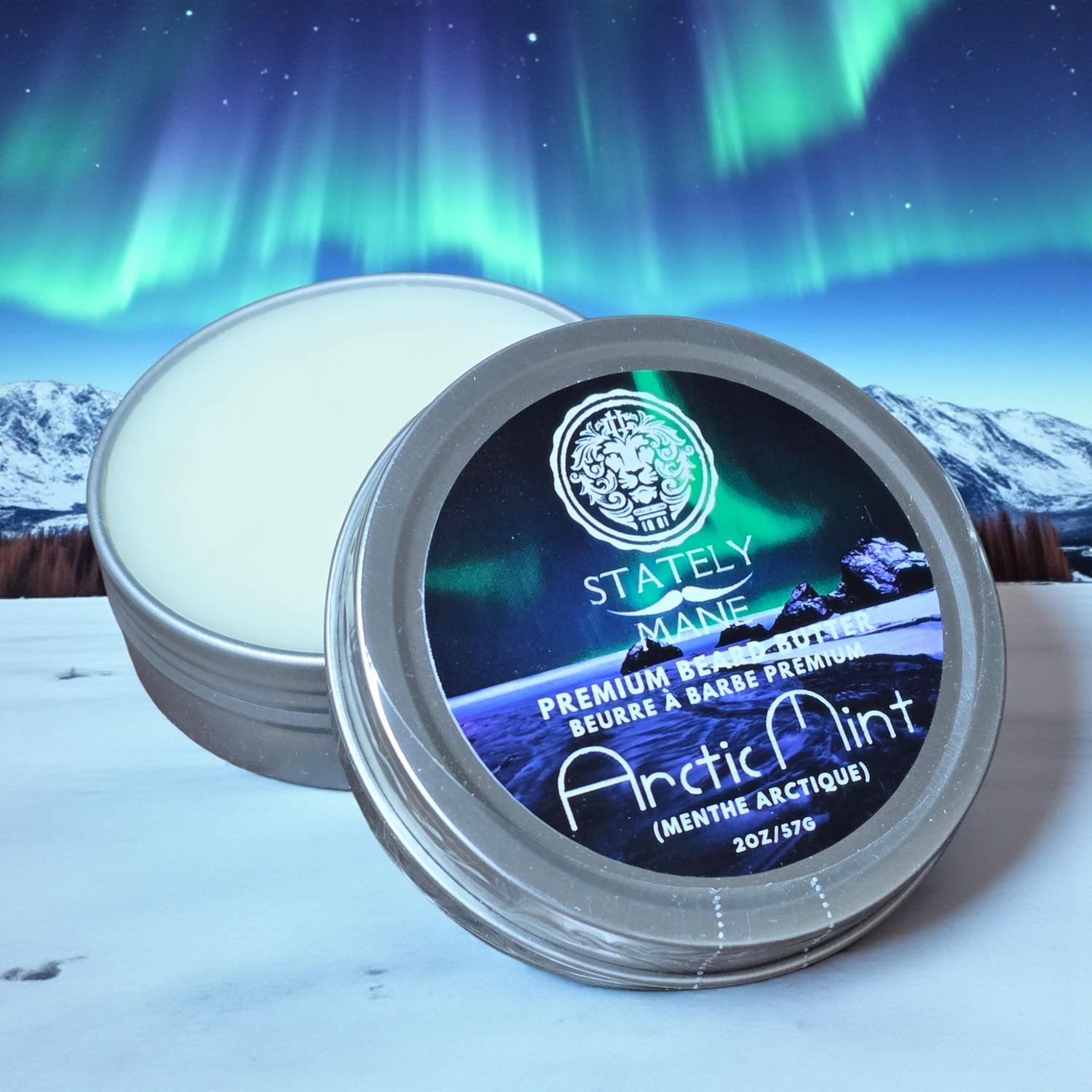 Stately Mane Arctic Mint Beard Butter 2oz/57g – Vach Cittoni men's fragrance, grooming, or leather accessory