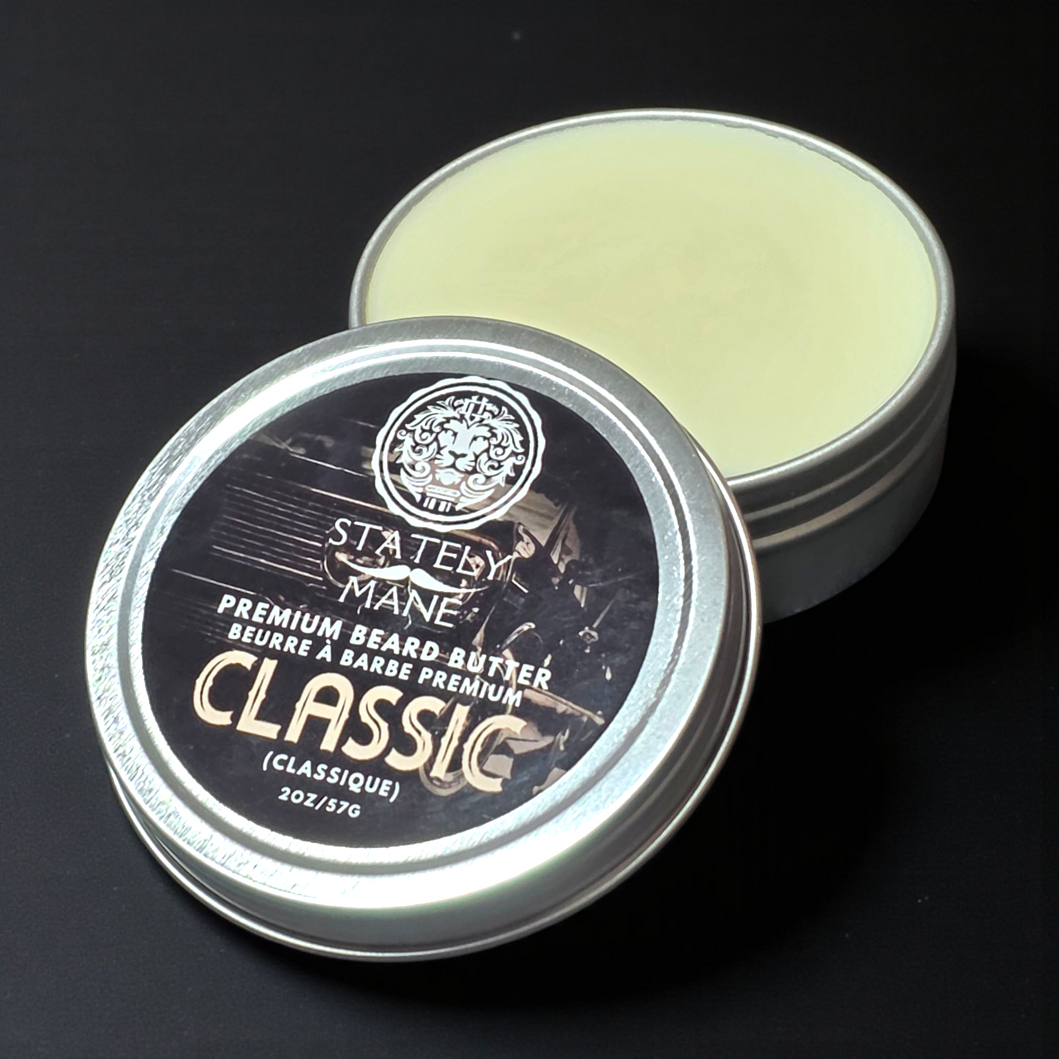 Stately Mane Classic Beard Butter 2oz/57g – Vach Cittoni men's fragrance, grooming, or leather accessory