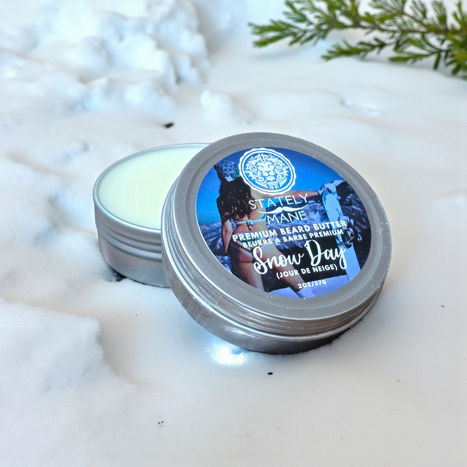 Stately Mane Snow Day Beard Butter 2oz/57g – Vach Cittoni men's fragrance, grooming, or leather accessory
