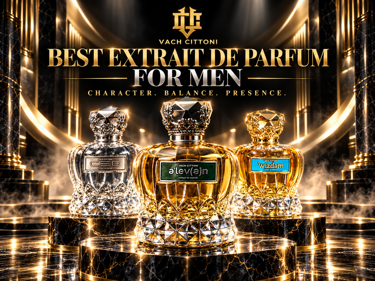 Vach Cittoni luxury fragrance editorial for the Best Extrait de Parfum for Men 2026 guide.