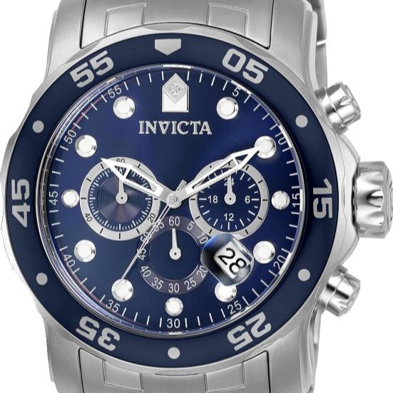 Invicta Men's 0070 Pro Diver Quartz Chronograph Blue Dial Watch - 48mm