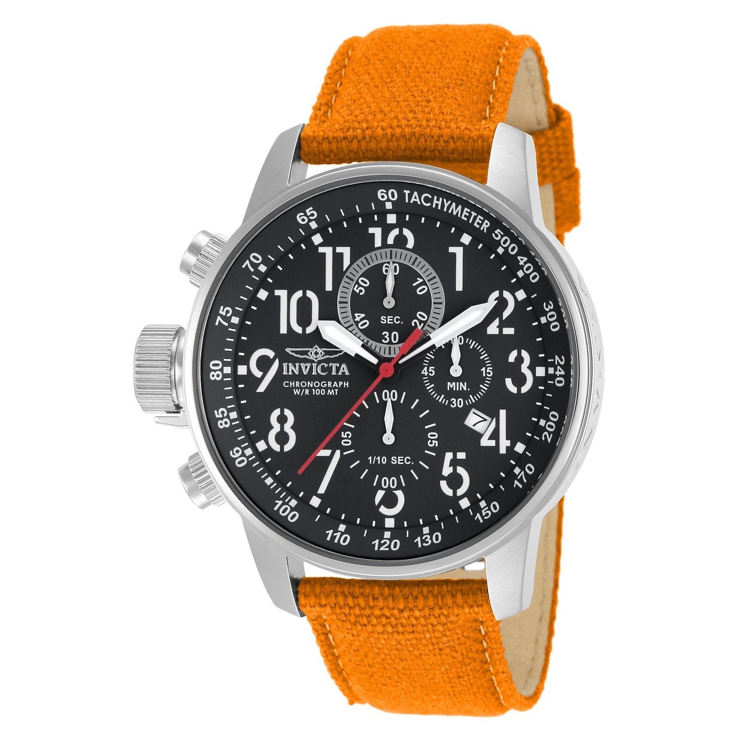 Invicta Men's 11520 I-Force Quartz Chronograph Orange Dial Watch - 46mm