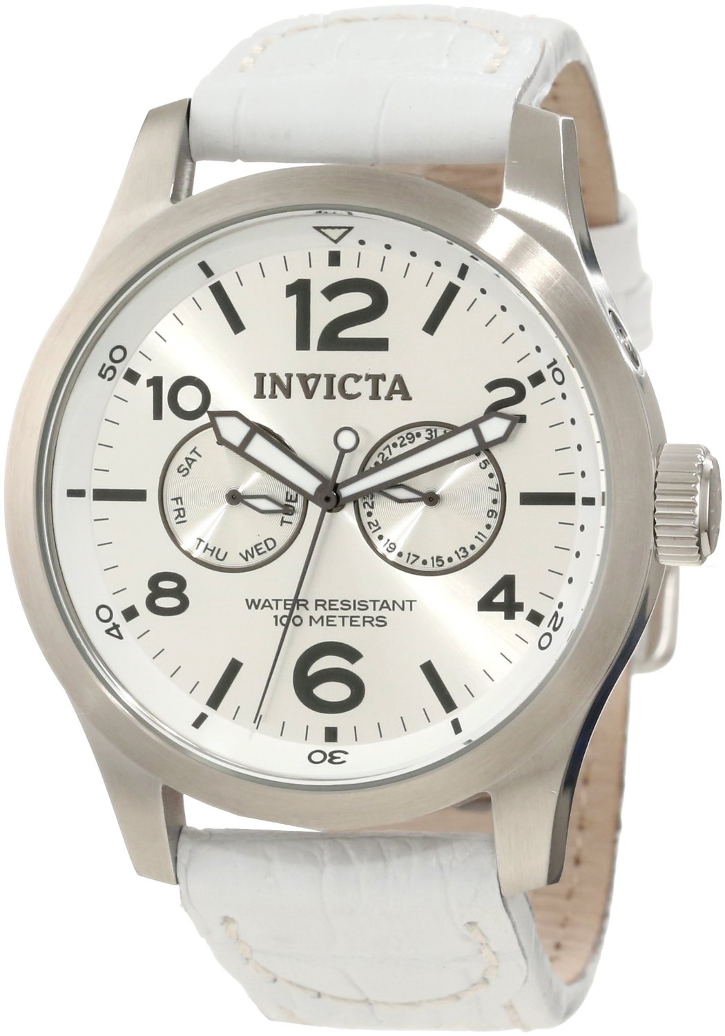 Invicta Men's 12170 Specialty Quartz 3 Hand Silver Dial Watch – Vach Cittoni men's fragrance, grooming, or leather accessory