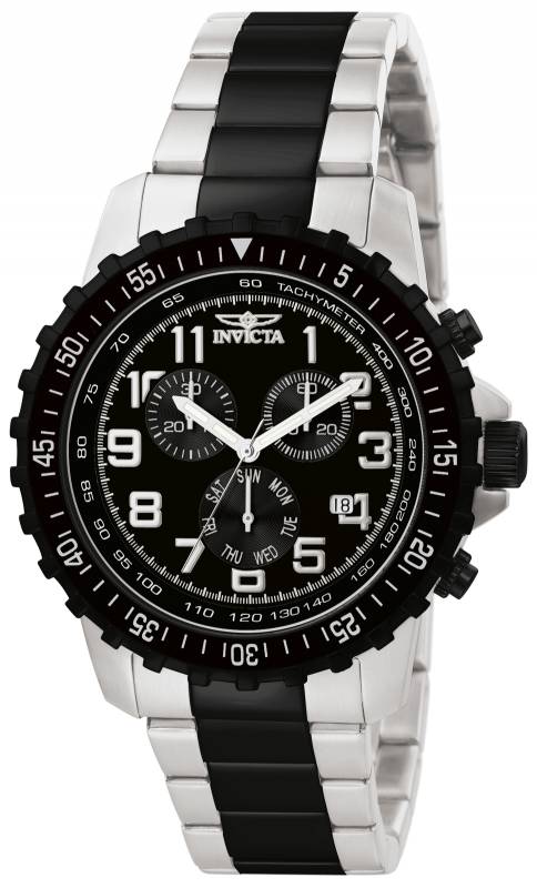 Invicta Men's 1326 Specialty  Quartz Chronograph Black Dial Watch - 45mm