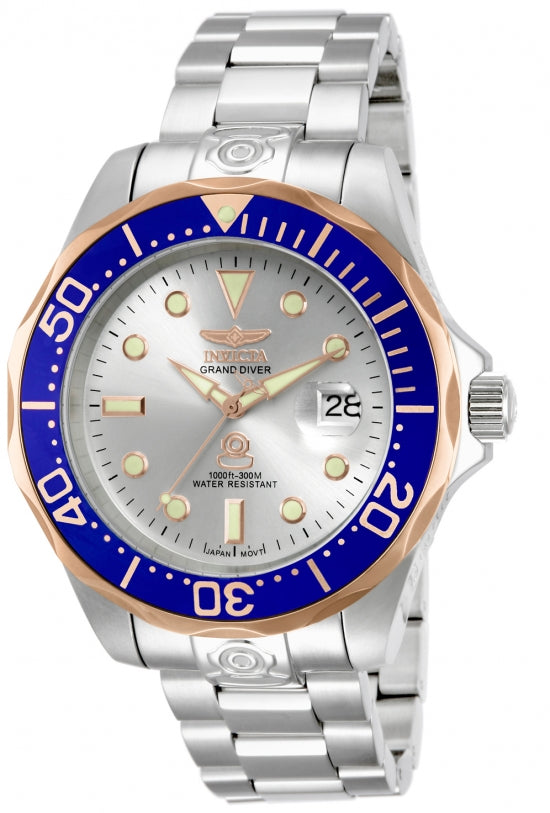 Invicta Men's 13788 Pro Diver Automatic 3 Hand Silver Dial Watch - 47mm