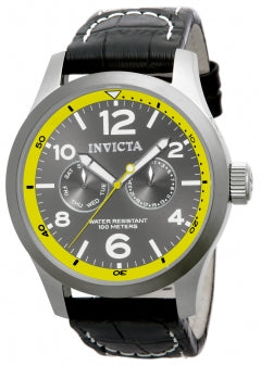 Invicta Men's 14141 I-Force Quartz 3 Hand Charcoal Dial Watch - 48mm