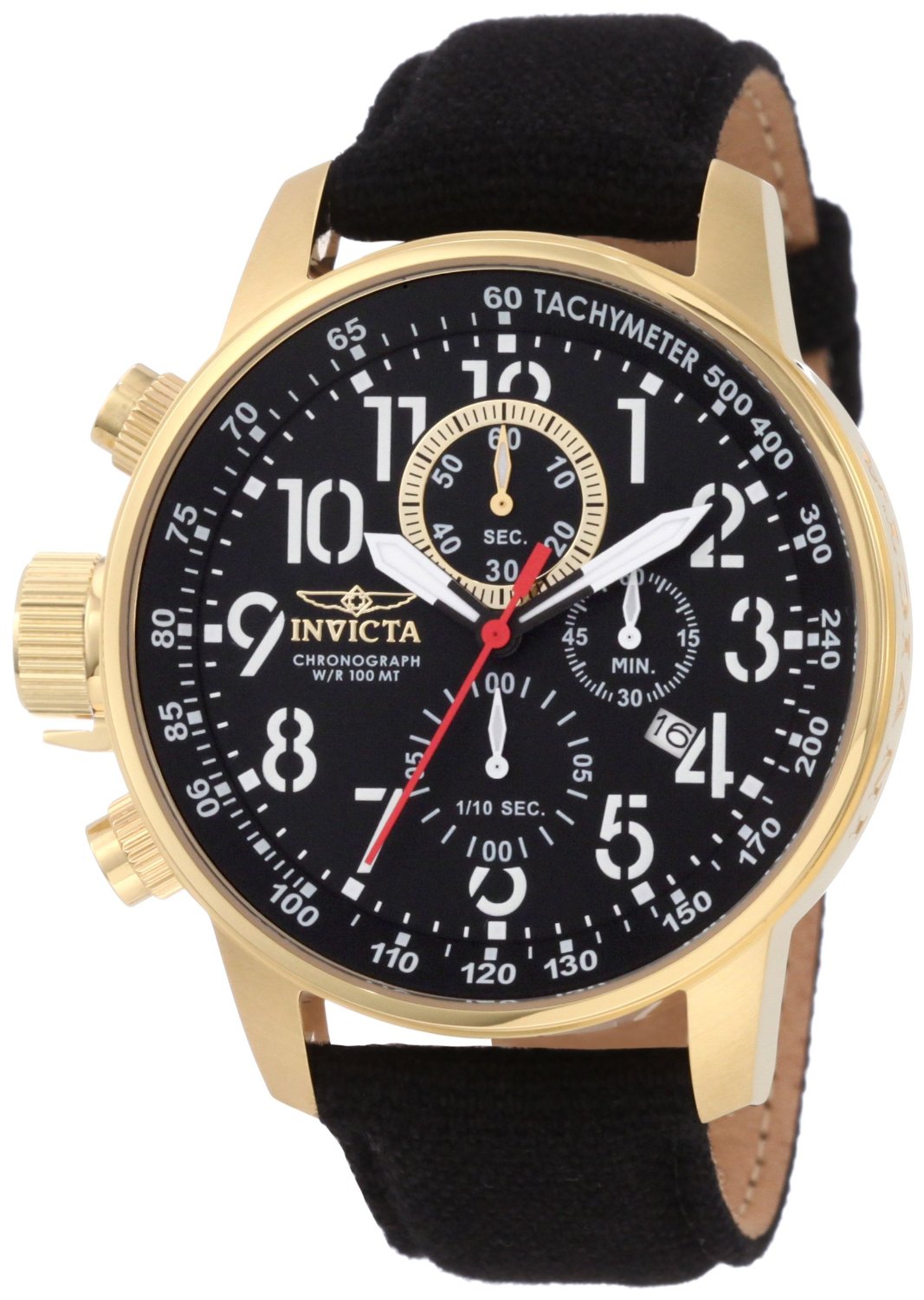 Invicta Men's 1515 I-Force Quartz Chronograph Black Dial Watch - 46mm