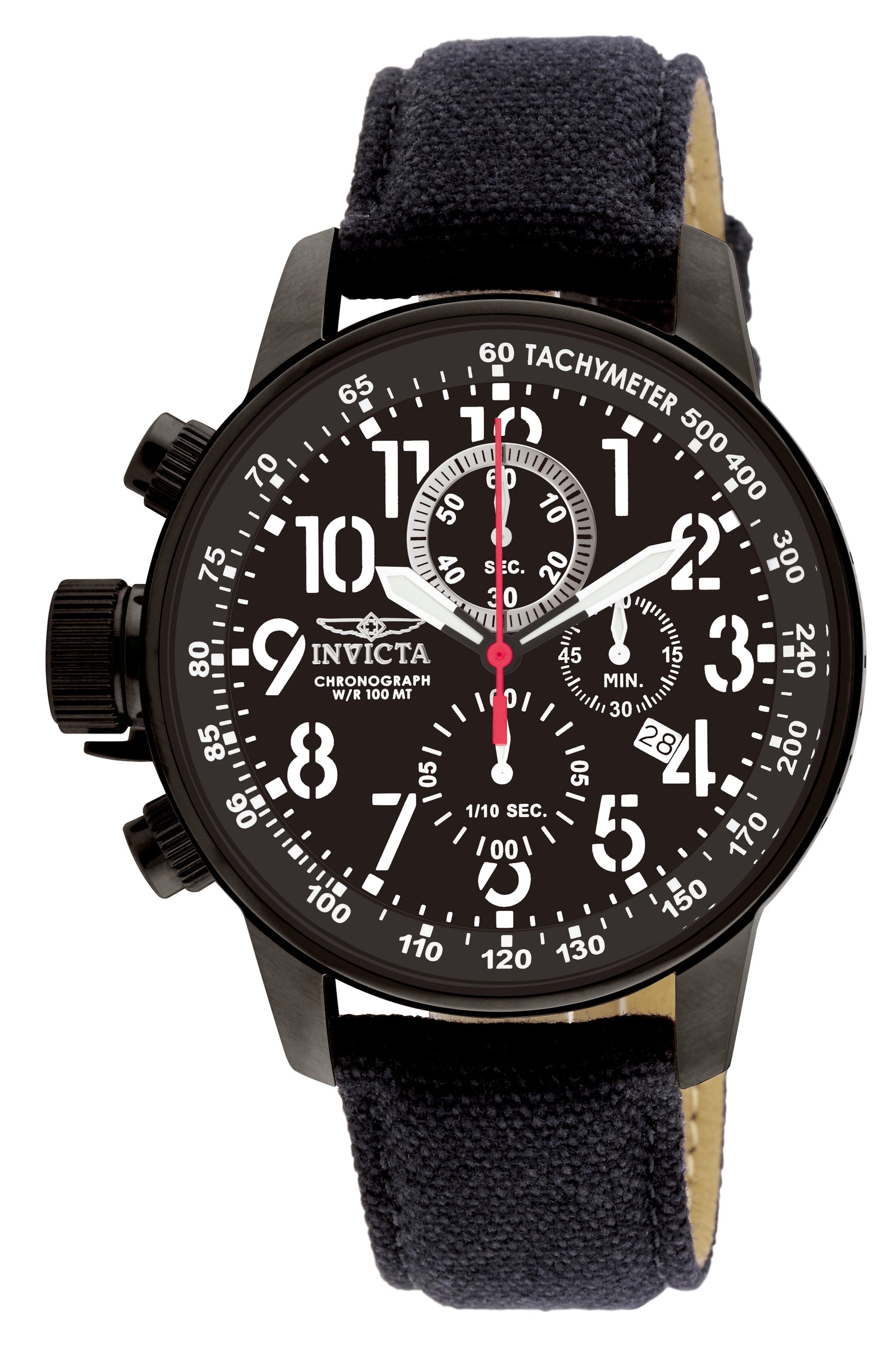 Invicta Men's 1517 I-Force Quartz Chronograph Black Dial Watch - 46mm