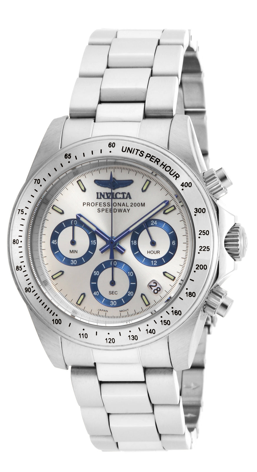 Invicta Men's 17311 Speedway Quartz Chronograph Silver Dial Watch - 40mm