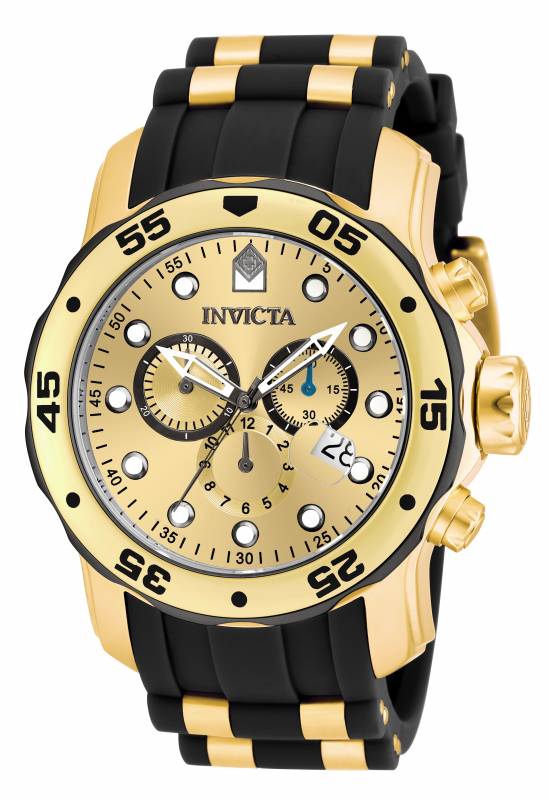 Invicta Men's 17885 Pro Diver Quartz Multifunction Gold Dial Watch - 48mm