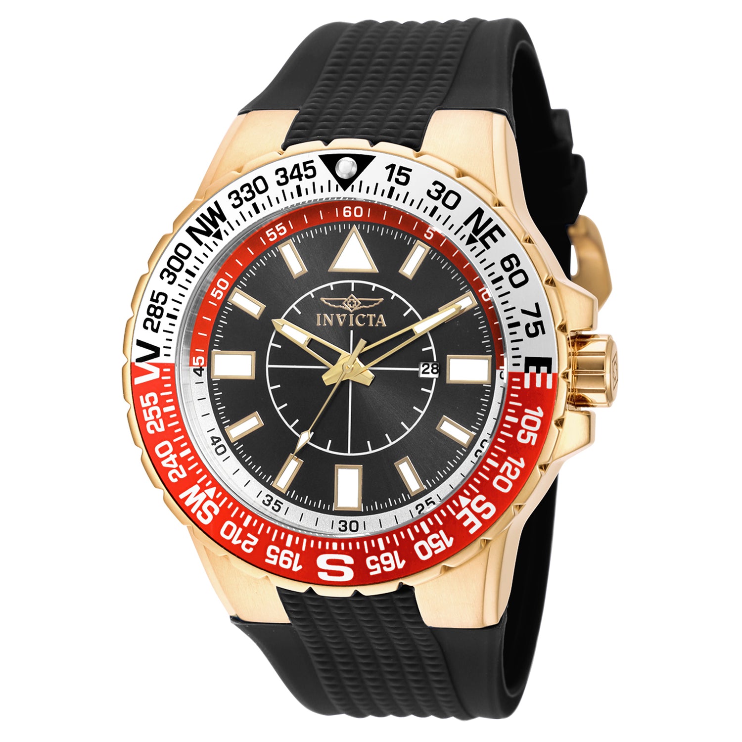 Invicta Men's 19271 Aviator Quartz 3 Hand Black Dial Watch – Vach Cittoni men's fragrance, grooming, or leather accessory