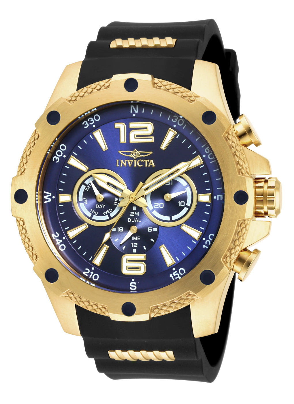 Invicta Men's 19659 I-Force Quartz Chronograph Blue Dial Watch – Vach Cittoni men's fragrance, grooming, or leather accessory