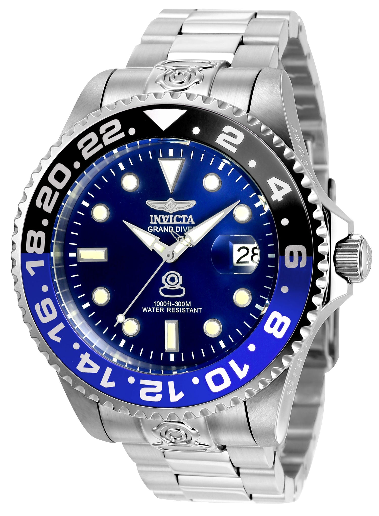 Invicta Men's 21865 Pro Diver Automatic 3 Hand Blue Dial Watch - 47mm