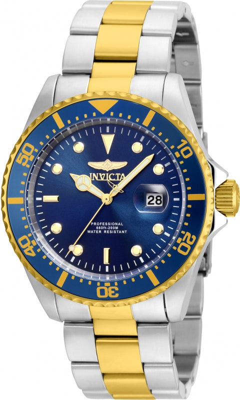 Invicta Men's 22058 Pro Diver Quartz 3 Hand Blue Dial Watch - 43mm