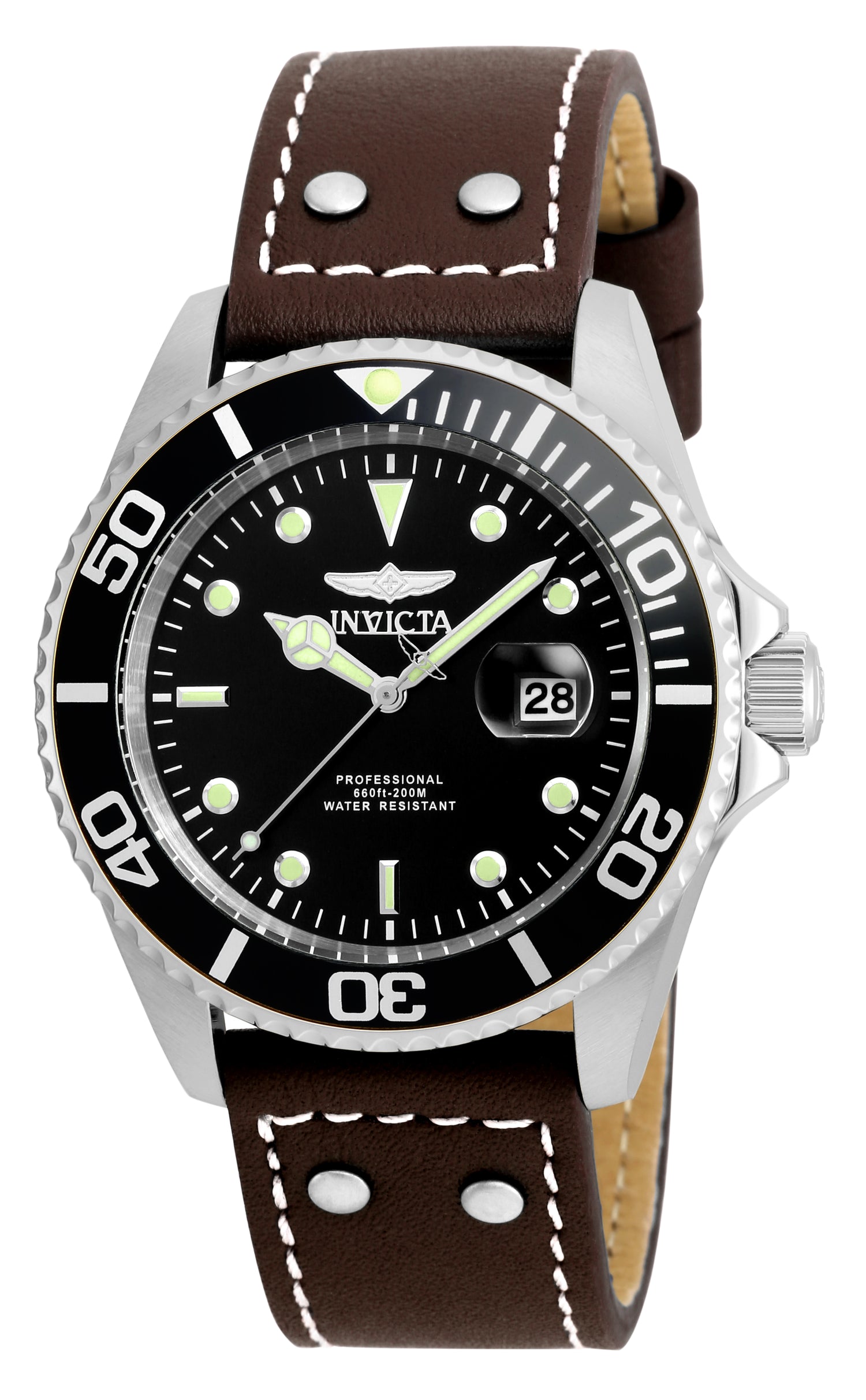 Invicta Men's 22069 Pro Diver  Quartz 3 Hand Black Dial Watch – Vach Cittoni men's fragrance, grooming, or leather accessory