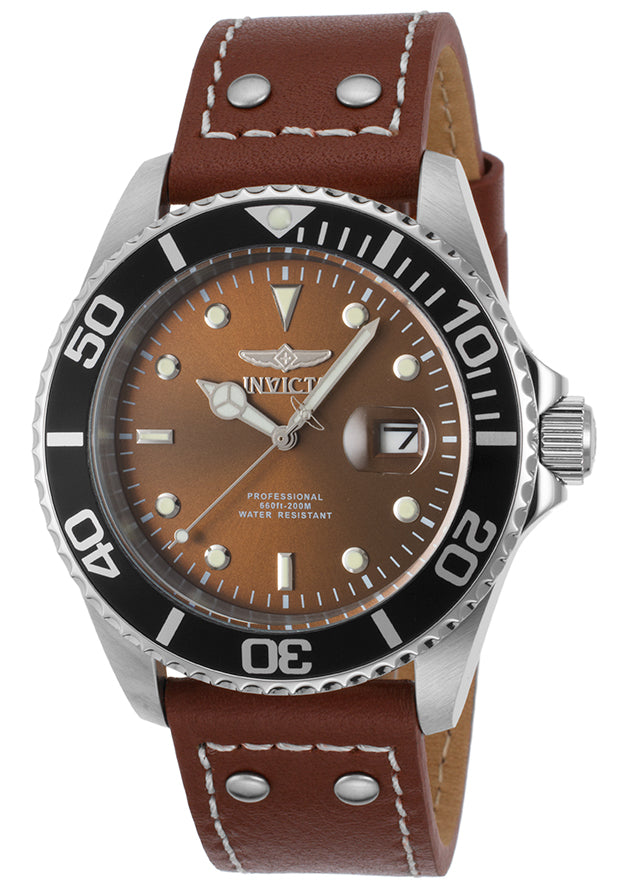 Invicta Men's 22070 Pro Diver  Quartz 3 Hand Brown Dial Watch – Vach Cittoni men's fragrance, grooming, or leather accessory