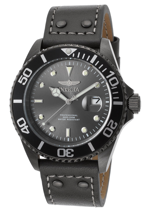 Invicta Men's 22077 Pro Diver  Quartz 3 Hand Gunmetal Dial Watch – Vach Cittoni men's fragrance, grooming, or leather accessory