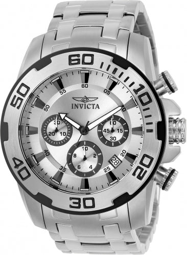Invicta Men's 22317 Pro Diver Quartz Chronograph Silver Dial Watch – Vach Cittoni men's fragrance, grooming, or leather accessory