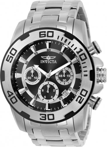 Invicta Men's 22318 Pro Diver Quartz Chronograph Black Dial Watch – Vach Cittoni men's fragrance, grooming, or leather accessory