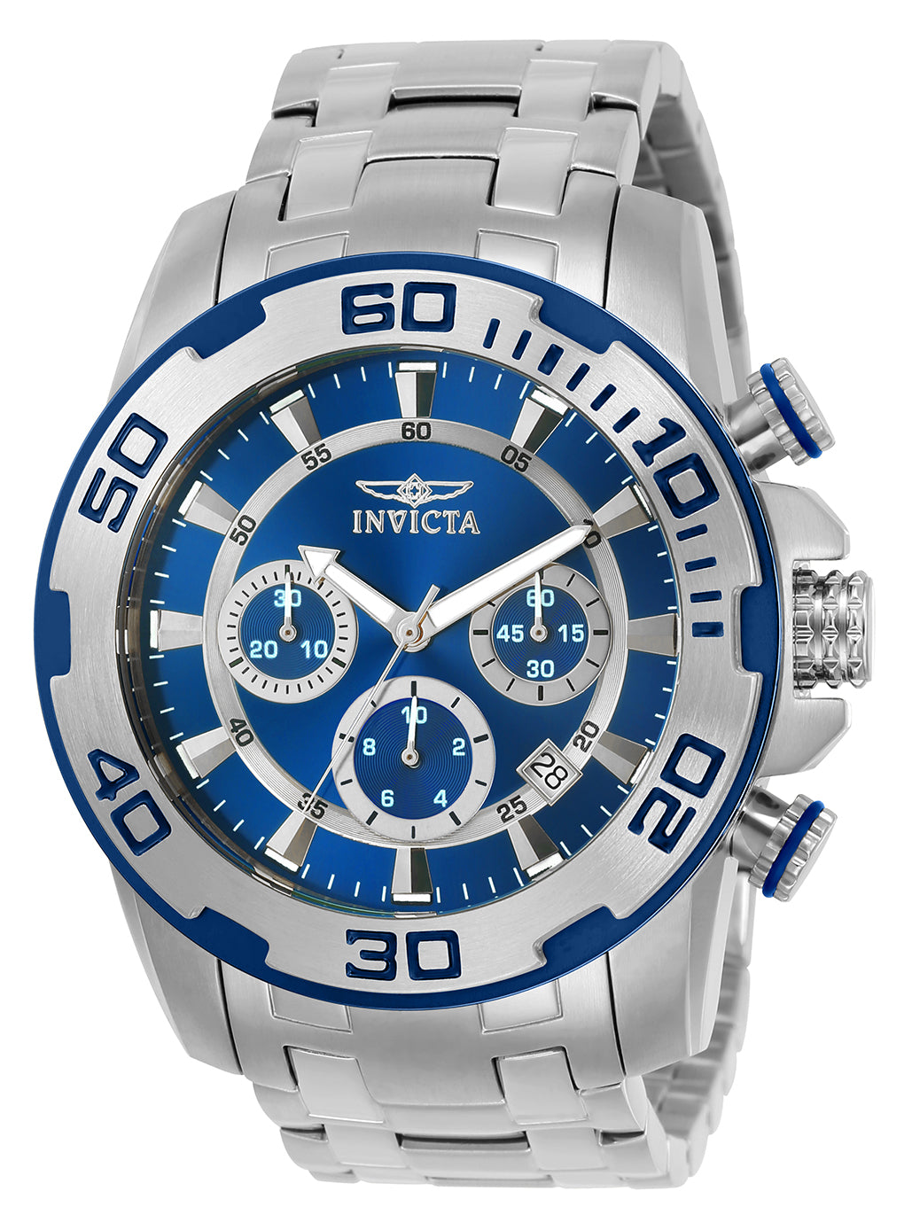 Invicta Men's 22319 Pro Diver Quartz Chronograph Blue Dial Watch - 50mm