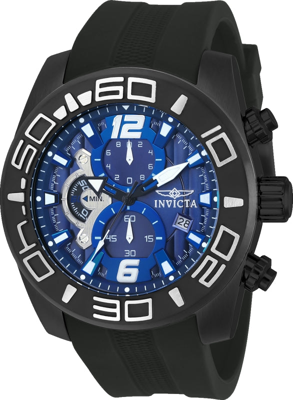 Invicta Men's 22813 Pro Diver Quartz Multifunction Blue Dial Watch - 50mm