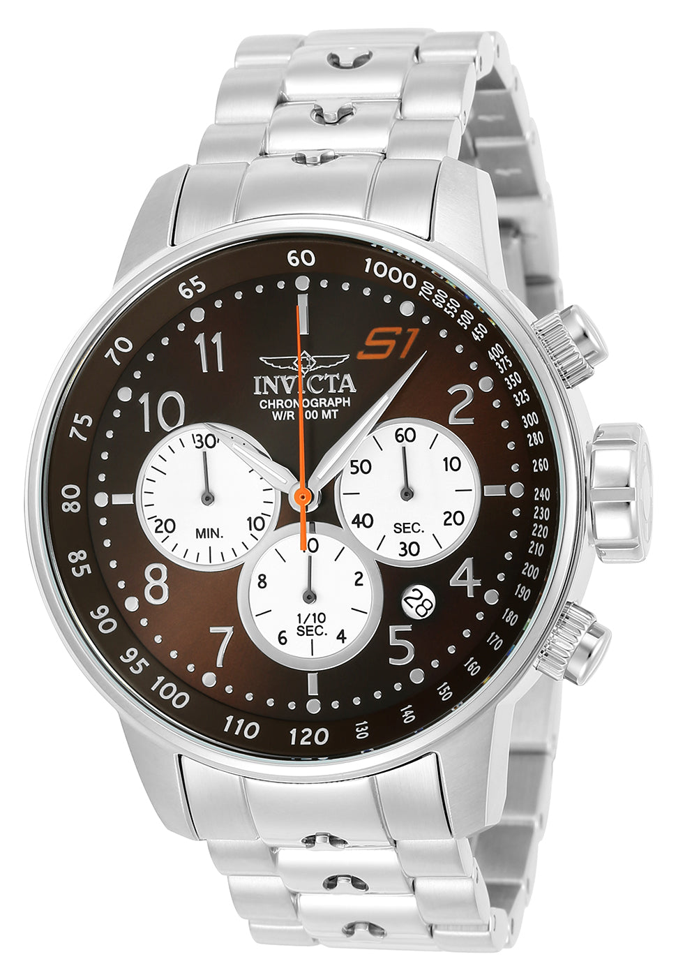 Invicta Men's 23081 S1 Rally  Quartz Chronograph White, Brown Dial Watch – Vach Cittoni men's fragrance, grooming, or leather accessory