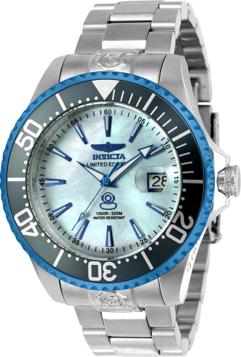 Invicta Men's 23303 Pro Diver Automatic 3 Hand Platinum Dial Watch - 47mm