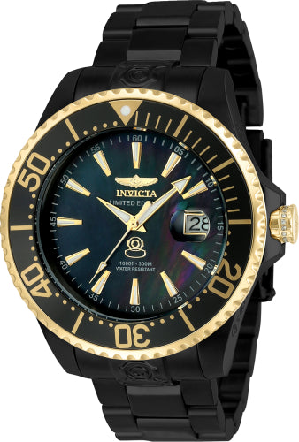 Invicta Men's 23306 Pro Diver Automatic 3 Hand Black Dial Watch - 47mm