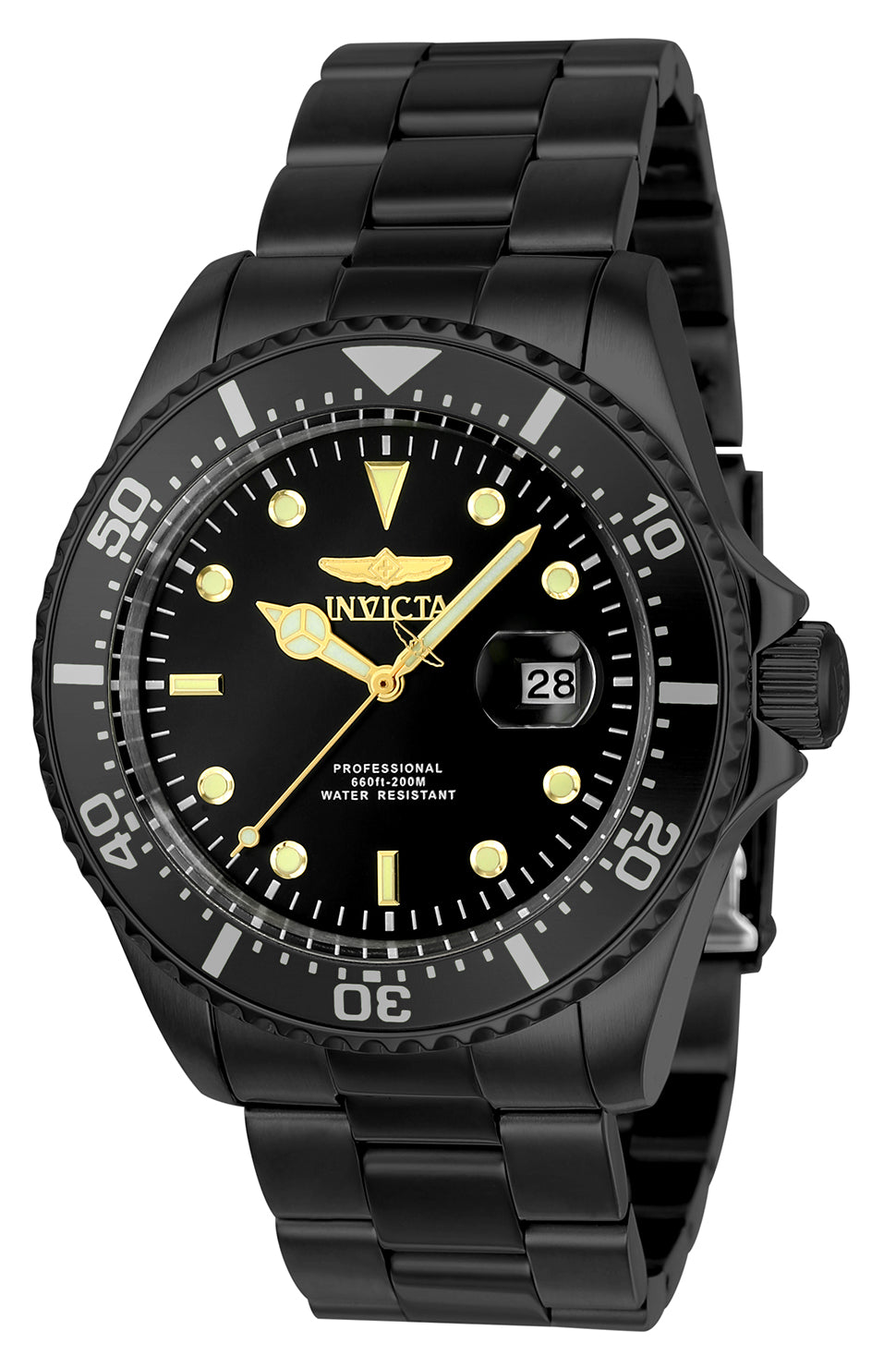 Invicta Men's 23402 Pro Diver  Quartz 3 Hand Black Dial Watch – Vach Cittoni men's fragrance, grooming, or leather accessory