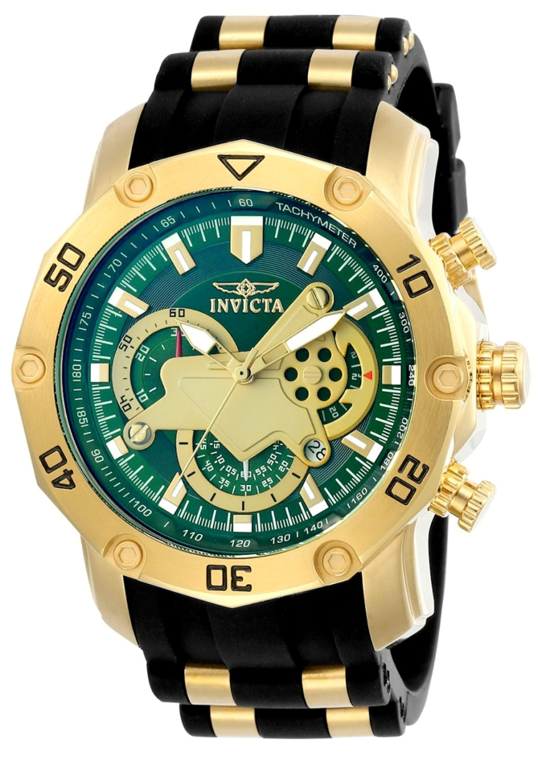 Invicta Men's 23425 Pro Diver Quartz Multifunction Green Dial Watch - 50mm