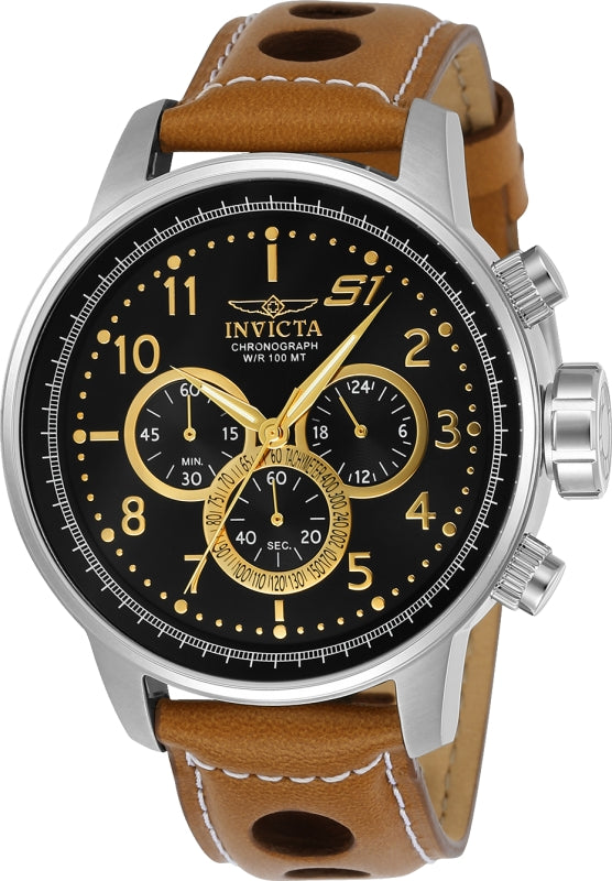 Invicta Men's 23597 S1 Rally Quartz Multifunction Black Dial Watch - 48mm