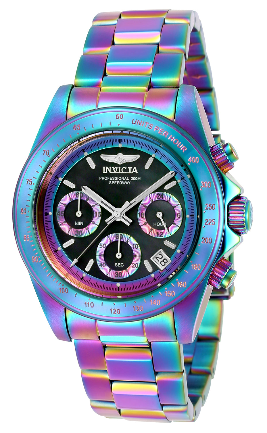 Invicta Men's 23941 Speedway Quartz Chronograph Black Dial Watch - 40mm