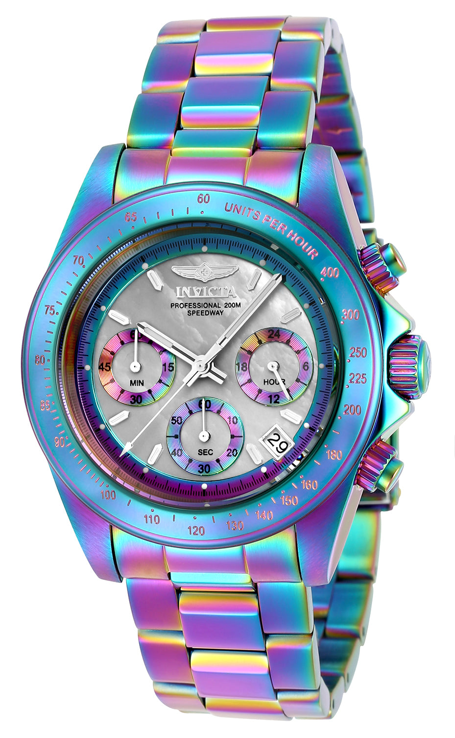 Invicta Men's 23942 Speedway Quartz Chronograph Platinum Dial Watch – Vach Cittoni men's fragrance, grooming, or leather accessory