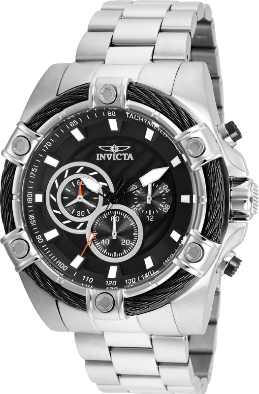 Invicta Men's 25512 Bolt Quartz Chronograph Black Dial Watch - 52mm