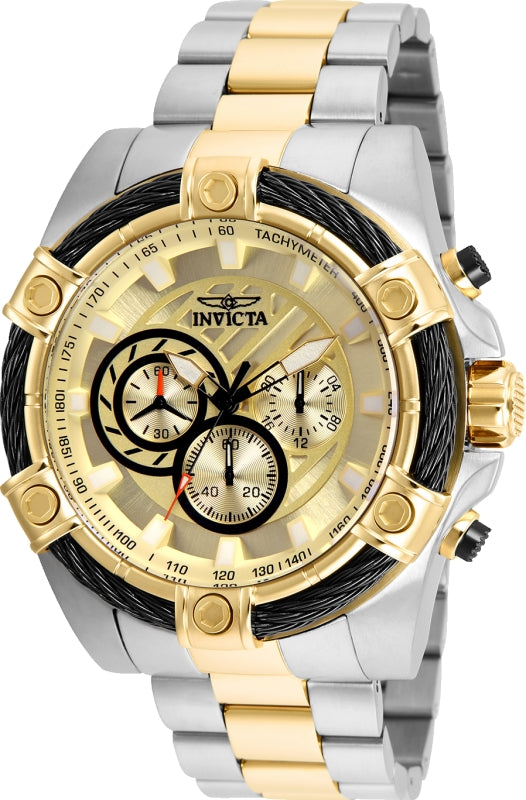 Invicta Men's 25518 Bolt Quartz Chronograph Gold Dial Watch - 52mm