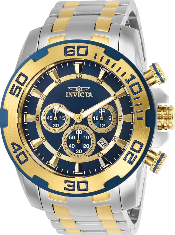 Invicta Men's 26296 Pro Diver Quartz Chronograph Blue Dial Watch – Vach Cittoni men's fragrance, grooming, or leather accessory
