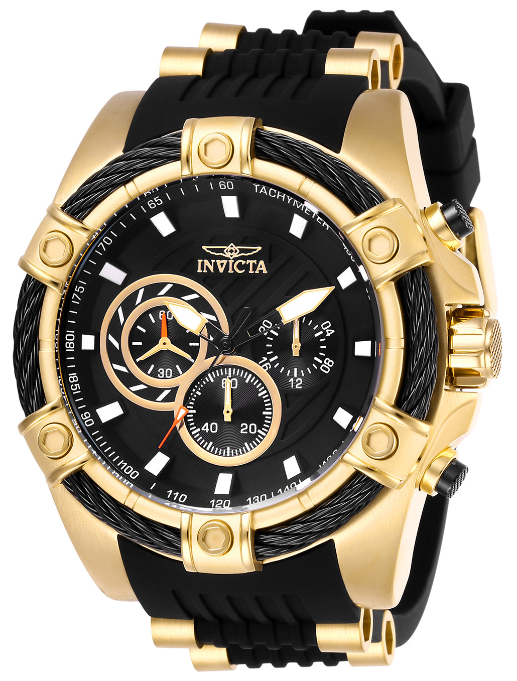 Invicta Men's 26818 Bolt Quartz Chronograph Black Dial Watch – Vach Cittoni men's fragrance, grooming, or leather accessory