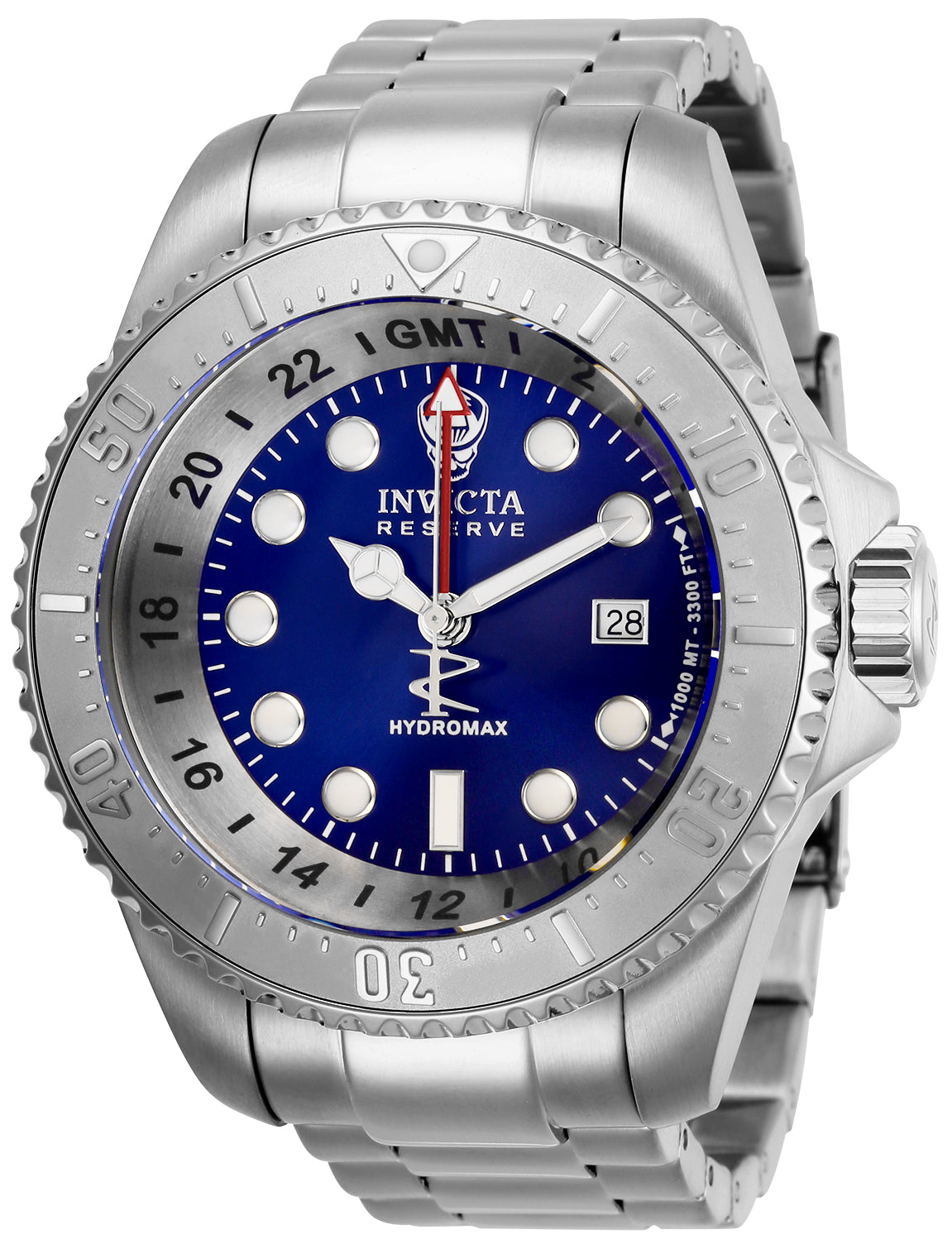 Invicta Men's 29727 Hydromax  Quartz 3 Hand Blue Dial Watch - 52mm