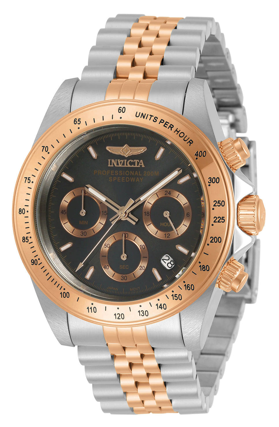 Invicta Men's 30993 Speedway Quartz Chronograph Charcoal Dial Watch - 40mm