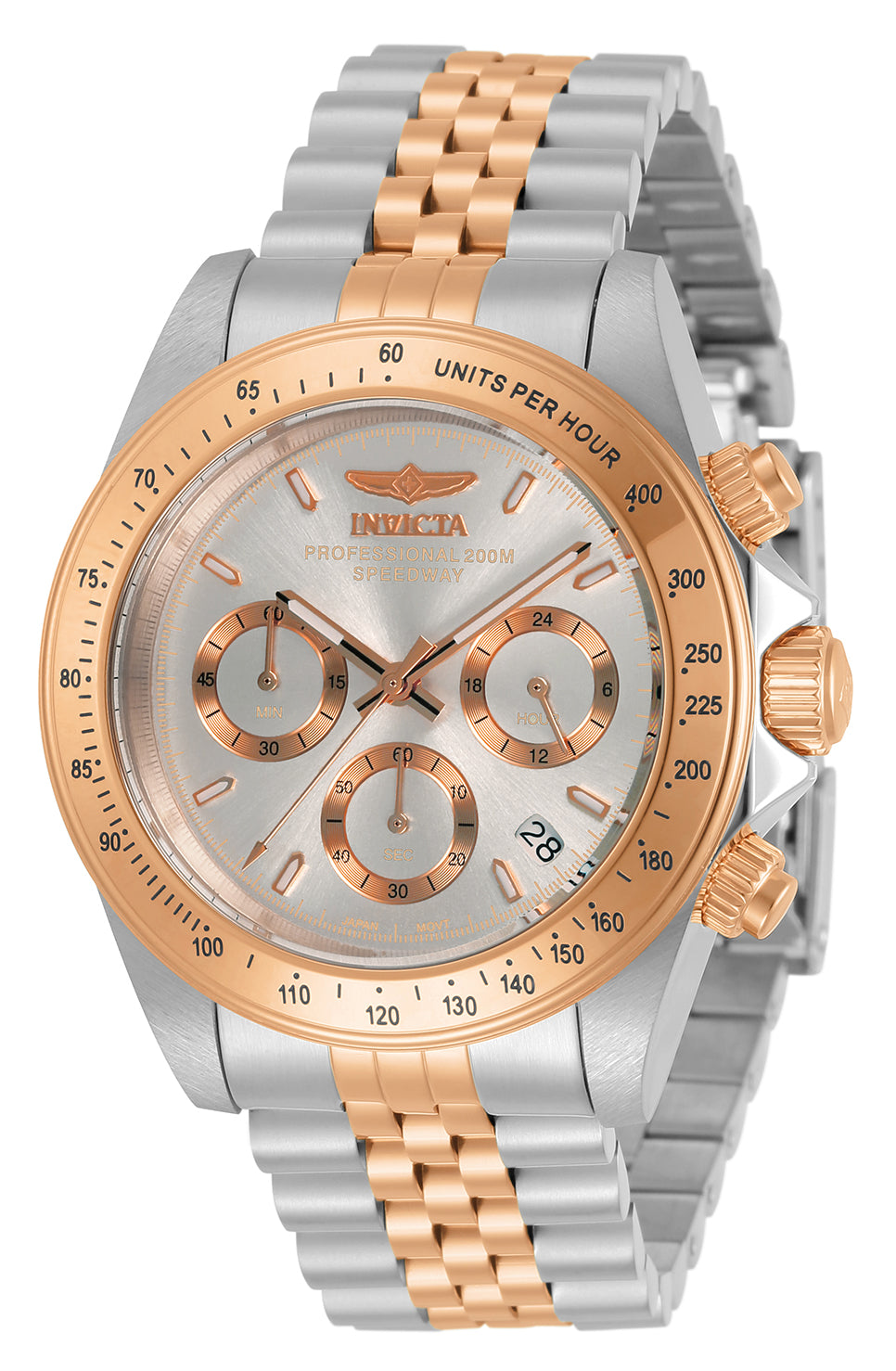 Invicta Men's 30995 Speedway Quartz Chronograph Silver Dial Watch - 40mm