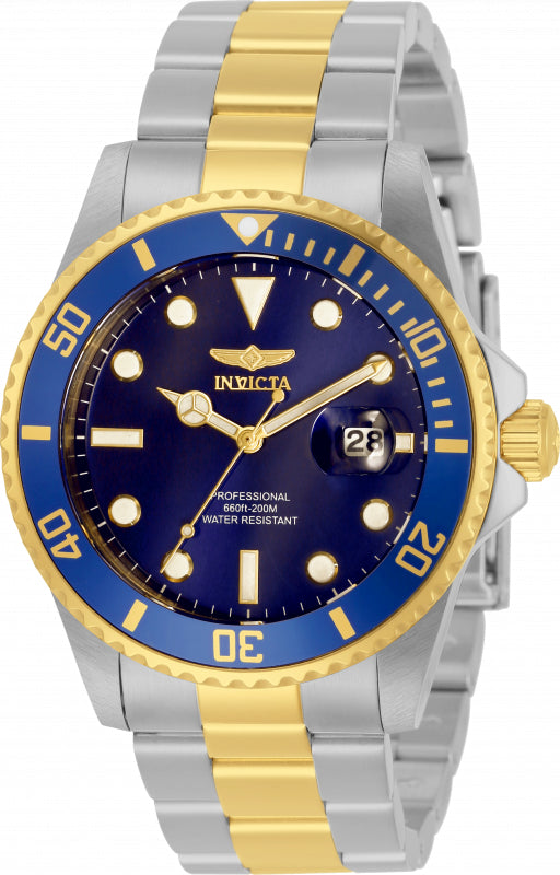 Invicta Men's 33268 Pro Diver Quartz 3 Hand Blue Dial Watch - 42mm