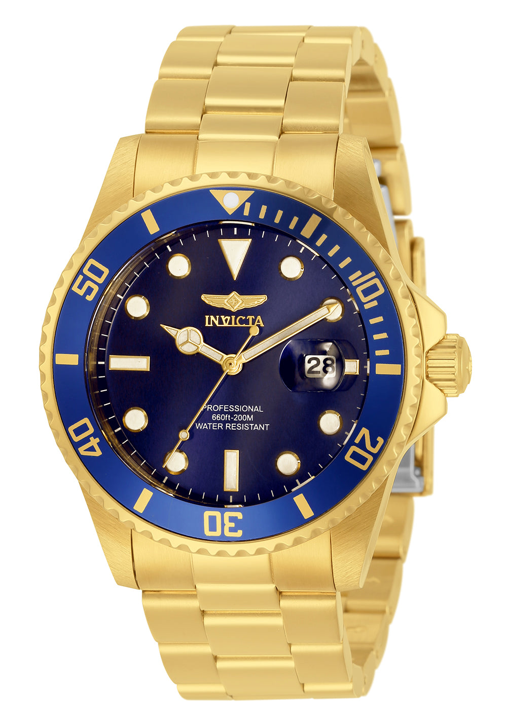 Invicta Men's 33270 Pro Diver  Quartz 3 Hand Blue Dial Watch - 42mm