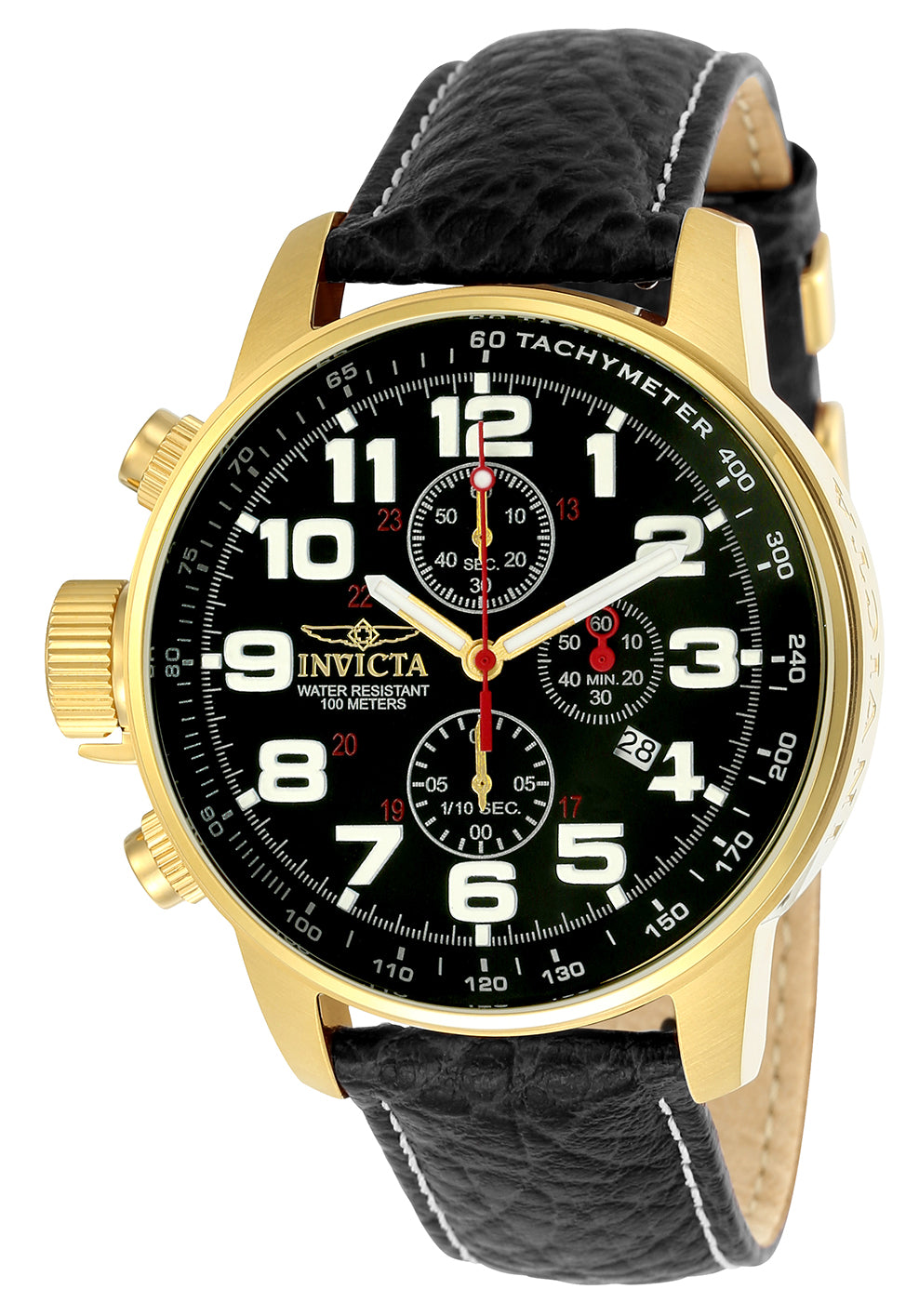 Invicta Men's 3330 I-Force Quartz Chronograph Black Dial Watch - 46mm