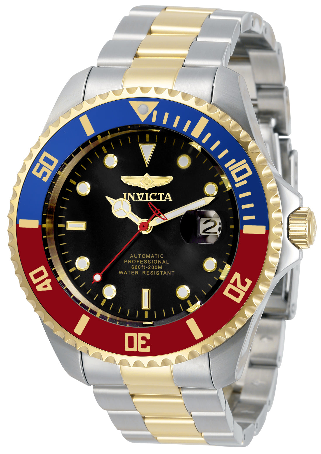 Invicta Men's 34043 Pro Diver Automatic 3 Hand Black Dial Watch - 47mm