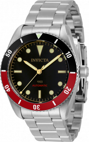 Invicta Men's 34334 Pro Diver Automatic 3 Hand Black Dial Watch - 40mm