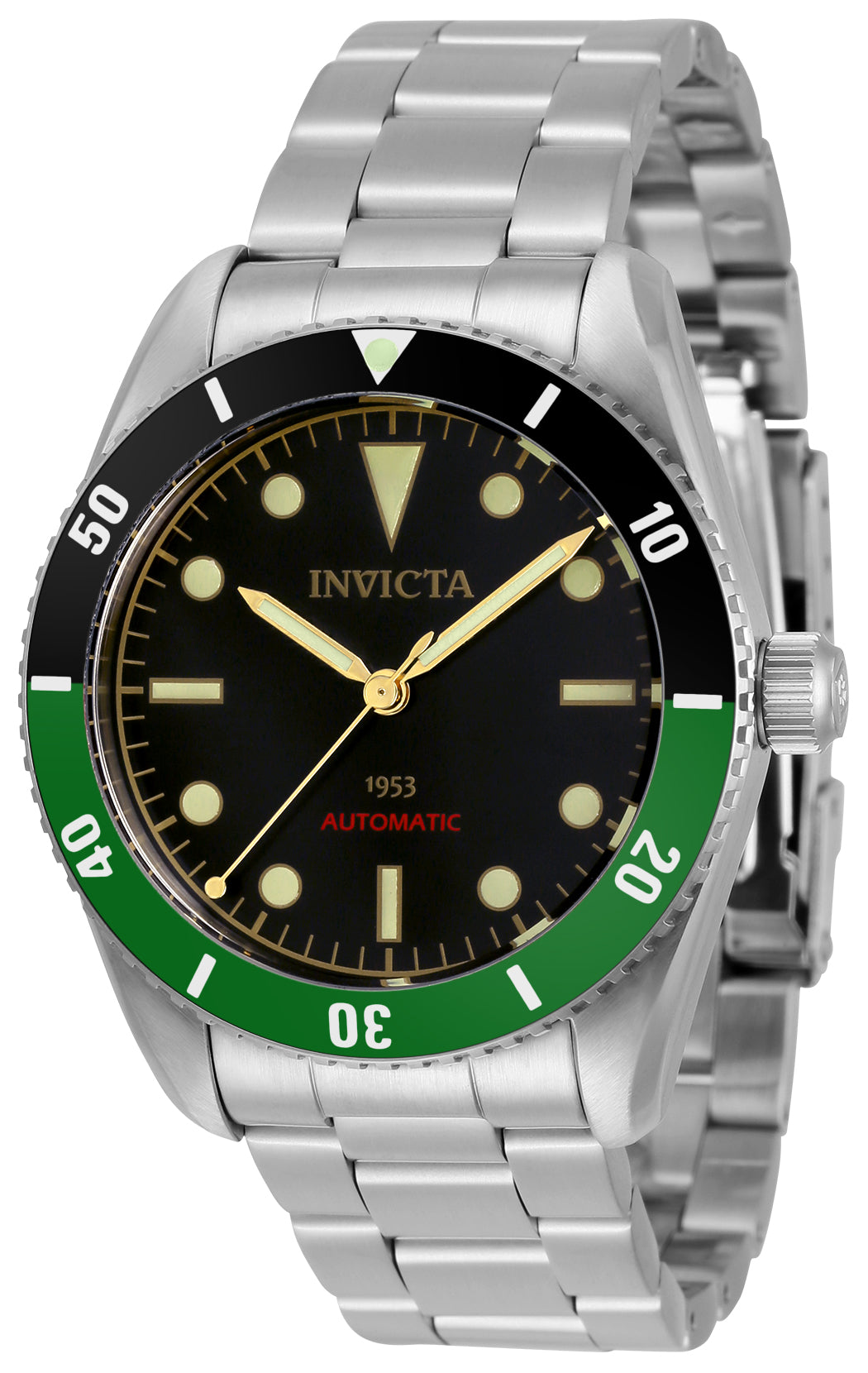 Invicta Men's 34335 Pro Diver Quartz 3 Hand Black Dial Watch - 40mm