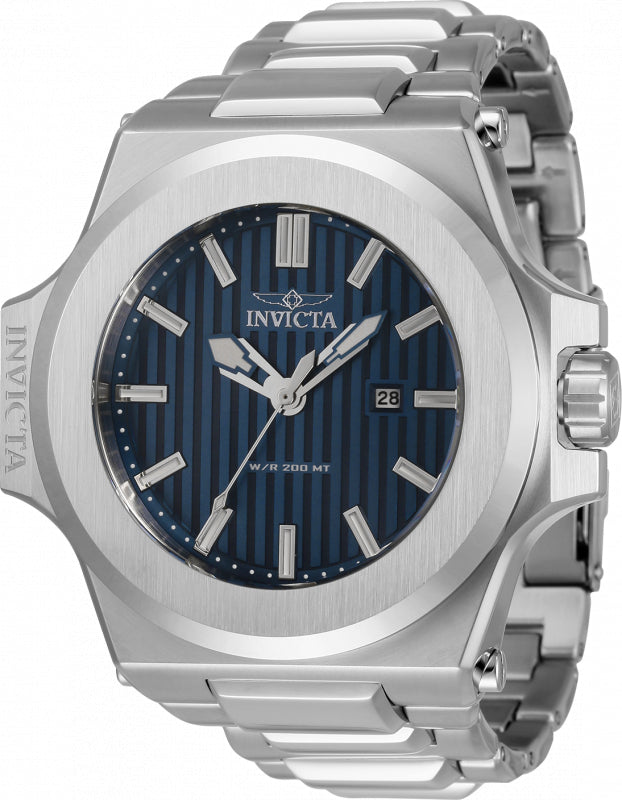 Invicta Men's 34728 Akula Quartz 3 Hand Blue Dial Watch - 58mm