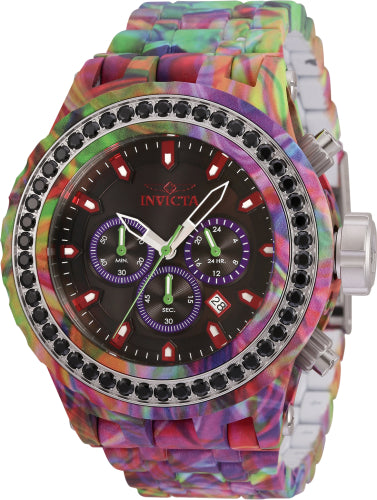 Invicta Men's 35433 Subaqua  Quartz Chronograph Black, Red, Purple Dial Watch - 52mm